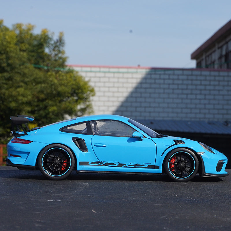 1:18 GTA Porsche 911 GT3 RS Porsche 992 alloy car model diecast blue simulation car model for gift 1:18 GTA Porsche 911 GT3 RS Porsche 992 alloy car model diecast blue simulation car model for gift