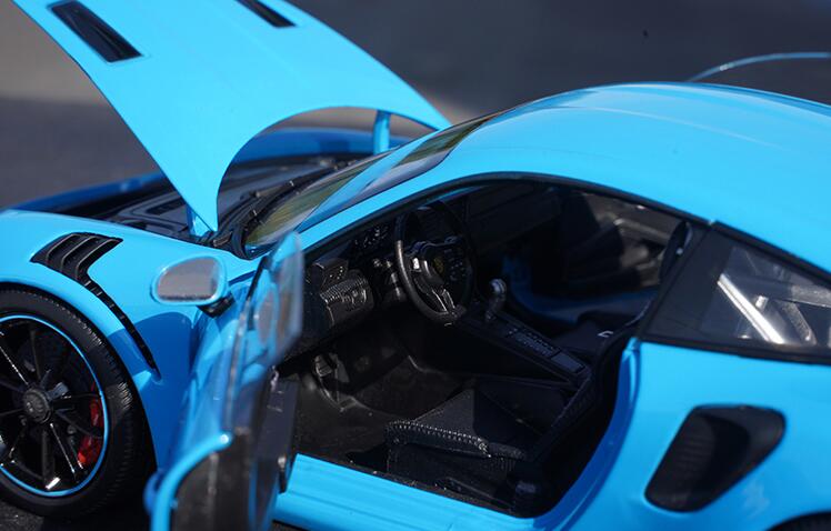 1:18 GTA Porsche 911 GT3 RS Porsche 992 alloy car model diecast blue simulation car model for gift 1:18 GTA Porsche 911 GT3 RS Porsche 992 alloy car model diecast blue simulation car model for gift