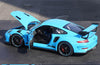 1:18 GTA Porsche 911 GT3 RS Porsche 992 alloy car model diecast blue simulation car model for gift 1:18 GTA Porsche 911 GT3 RS Porsche 992 alloy car model diecast blue simulation car model for gift