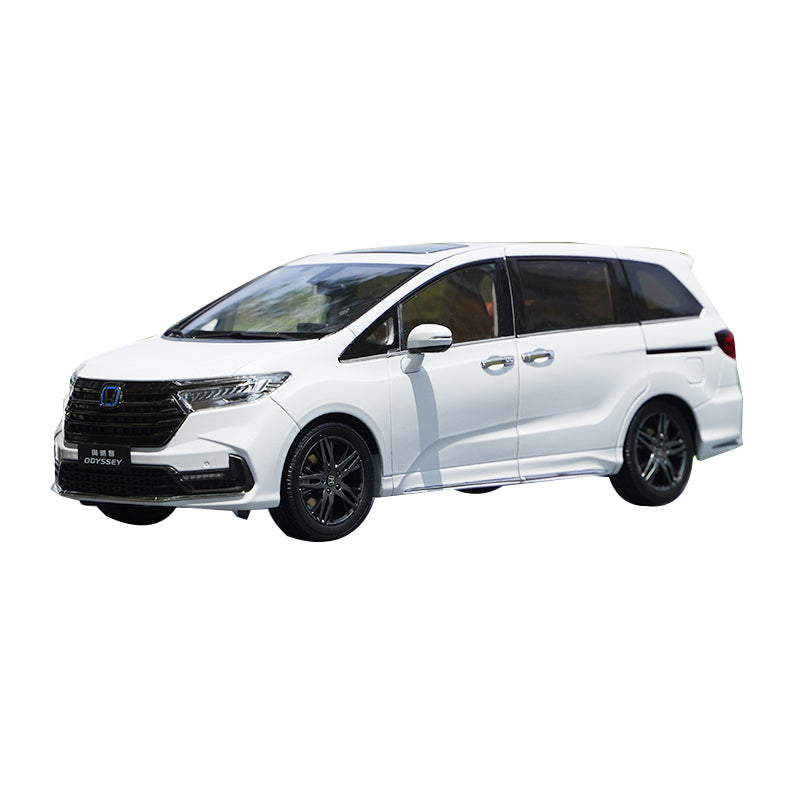 Original factory 1:18 HONDA ODYSSEY hybrid 2022 diecast white/silver classic MPV car model for birthday gift Original factory 1:18 HONDA ODYSSEY hybrid 2022 diecast white/silver classic MPV car model for birthday gift