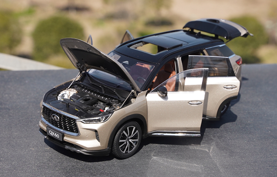 Original factory 1:18 Infiniti QX60 2022 diecast SUV alloy car model for gift, collection Original factory 1:18 Infiniti QX60 2022 diecast SUV alloy car model for gift, collection