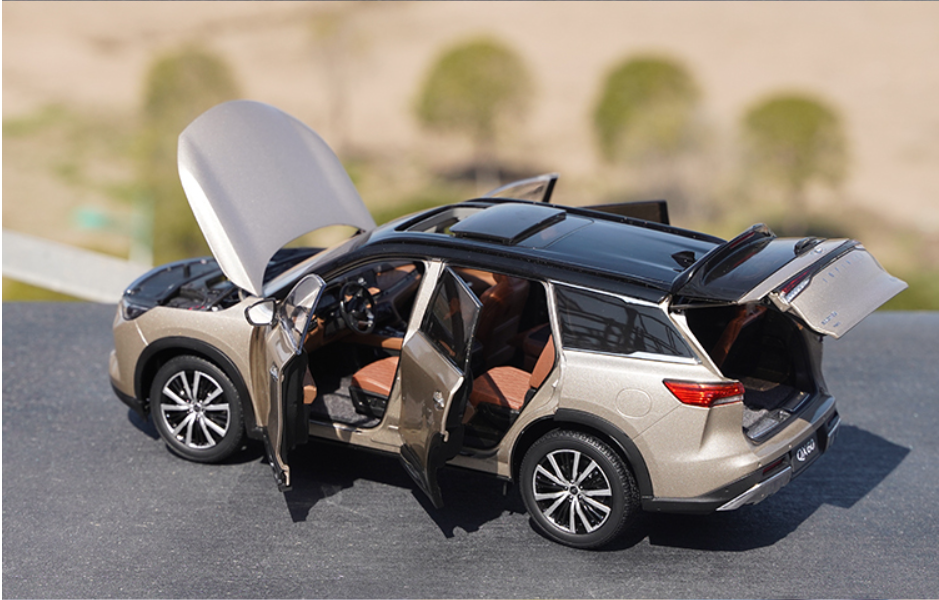 Original factory 1:18 Infiniti QX60 2022 diecast SUV alloy car model for gift, collection Original factory 1:18 Infiniti QX60 2022 diecast SUV alloy car model for gift, collection