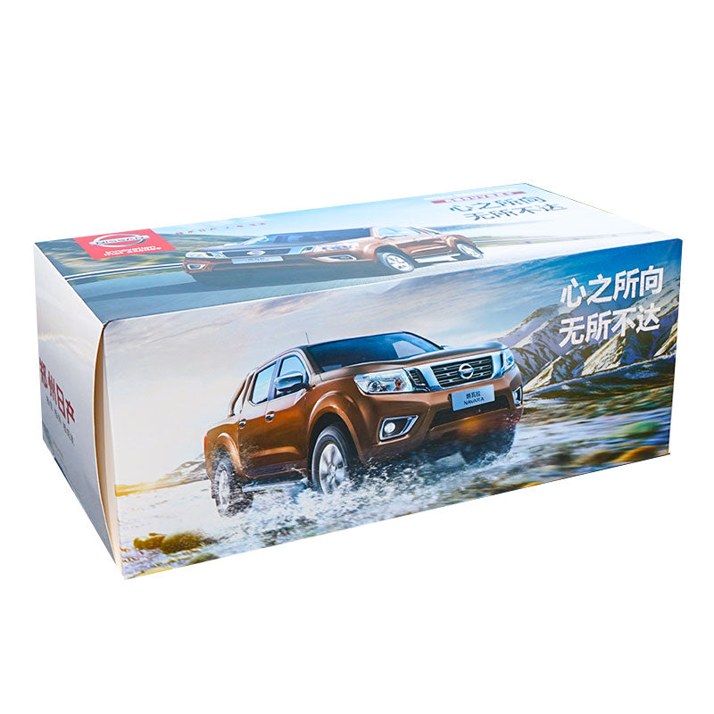 1:18 zinc alloy brown/white/red diecast NISSAN NAVARA OFF-road vehicle pickup truck models 1:18 zinc alloy brown/white/red diecast NISSAN NAVARA OFF-road vehicle pickup truck models