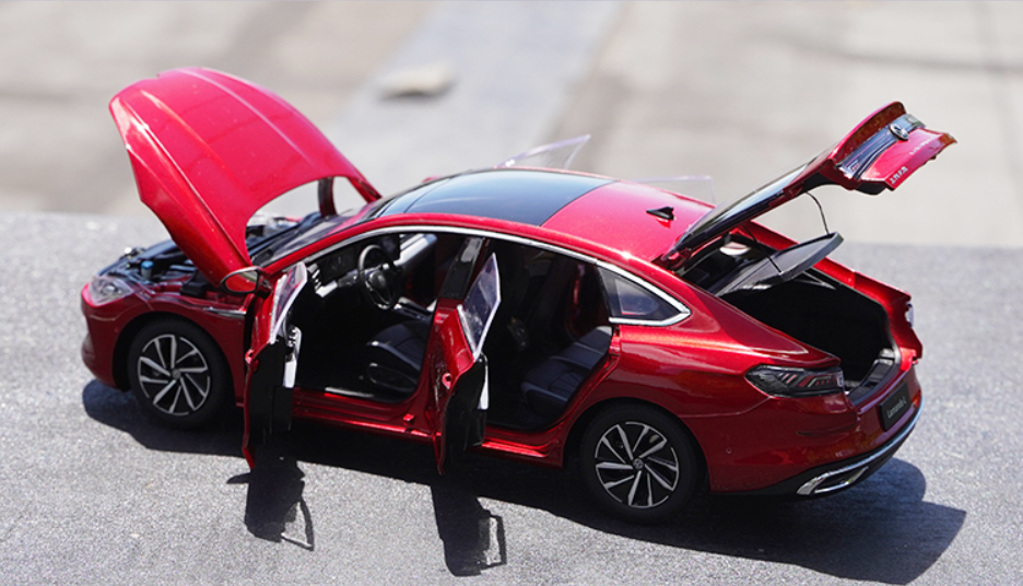 Original factory 1:18 SAIC Volkswagen VW Lamando L model car alloy Lamando 2022 red diecast car model for gift Original factory 1:18 SAIC Volkswagen VW Lamando L model car alloy Lamando 2022 red diecast car model for gift