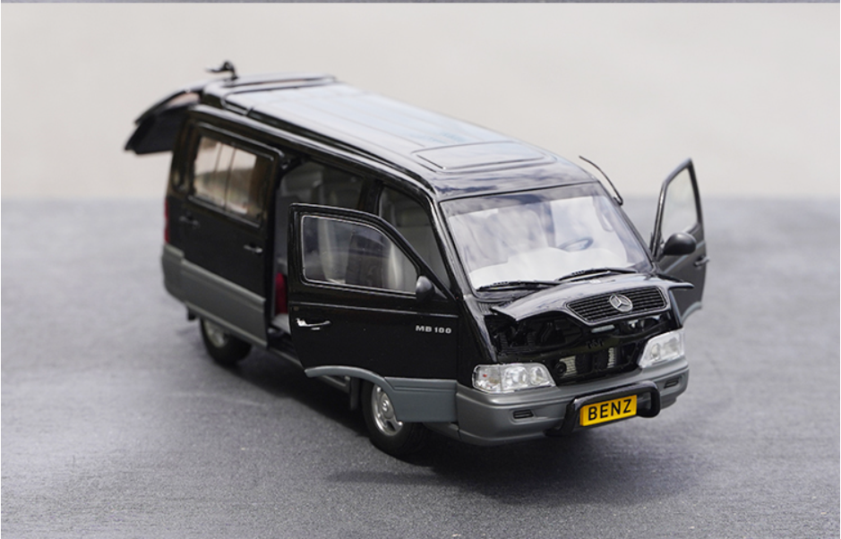 Original factory 1:24 Mercedes MB100 Estana Huizong commercial vehicle model alloy van car model for gift Original factory 1:24 Mercedes MB100 Estana Huizong commercial vehicle model alloy van car model for gift