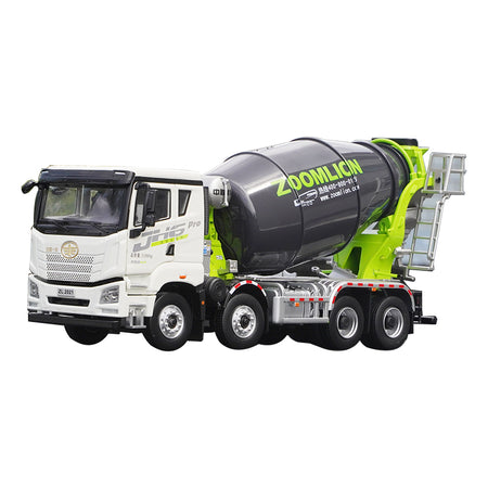 Original factory new release 1:38 Zoomlion Jiefang JH6 Pro concrete cement mixer alloy engineering truck model for sale