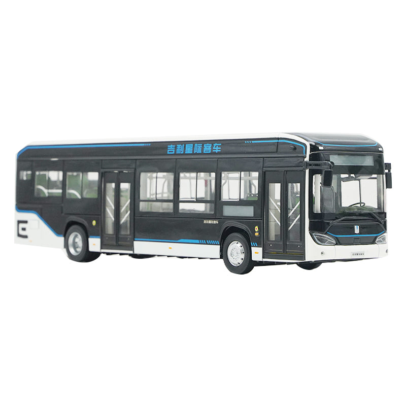 Original factory 1:43 Geely C12E pure electric 12-meter diecast city bus model alloy passenger bus model Original factory 1:43 Geely C12E pure electric 12-meter diecast city bus model alloy passenger bus model