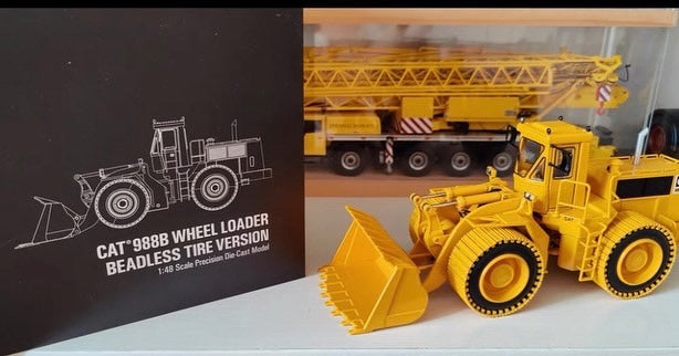 Museum quality 1:48 CCM Caterpillar 988B Diecast scale wheel loader scale model for sale Museum quality 1:48 CCM Caterpillar 988B Diecast scale wheel loader scale model for sale