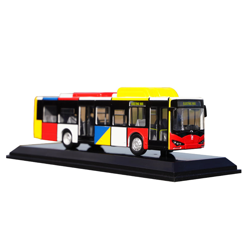 Original factory 1:64 BYD K9  K8 pure electric diecast bus model for toy gift Original factory 1:64 BYD K9  K8 pure electric diecast bus model for toy gift