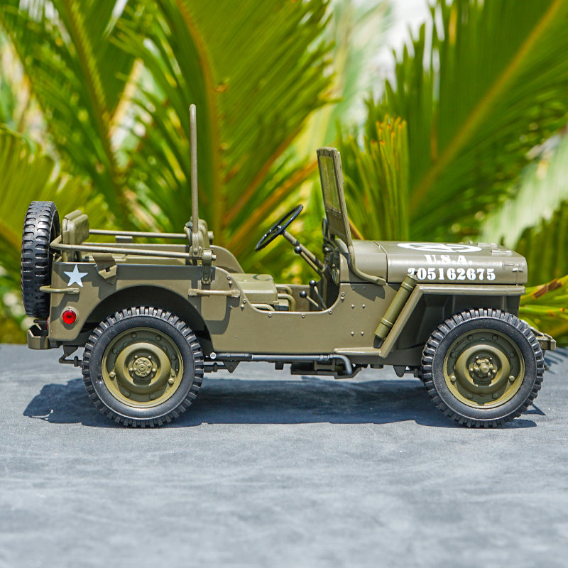 1:18 FX series Military jeep WWII Second World War Classic jeep car models for gift, collection 1:18 FX series Military jeep WWII Second World War Classic jeep car models for gift, collection
