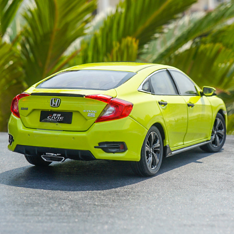 1/18 NEW 2019 Honda Civic (Yellow / Green) Lancer-Evolution Diecast Car Model 1/18 NEW 2019 Honda Civic (Yellow / Green) Lancer-Evolution Diecast Car Model