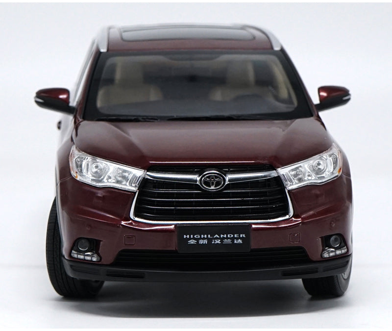 Original factory authentic 1:18 TOYOTA HIGHLAND 2016 diecast SUV car model for collection, gift, toys Original factory authentic 1:18 TOYOTA HIGHLAND 2016 diecast SUV car model for collection, gift, toys