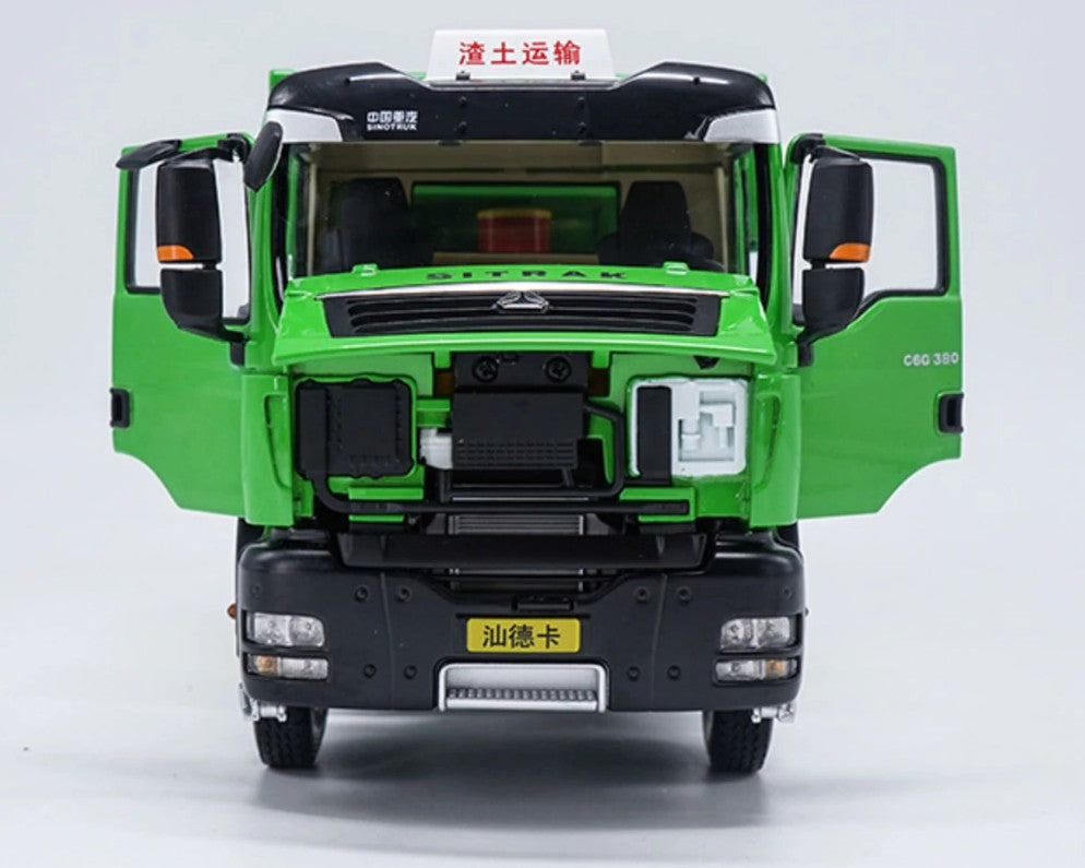 1 24 SITRAK Sinotruk SITRAK  MAN TG-A C6G Howo dump DIECAST MODEL TRUCK green version 1 24 SITRAK Sinotruk SITRAK  MAN TG-A C6G Howo dump DIECAST MODEL TRUCK green version
