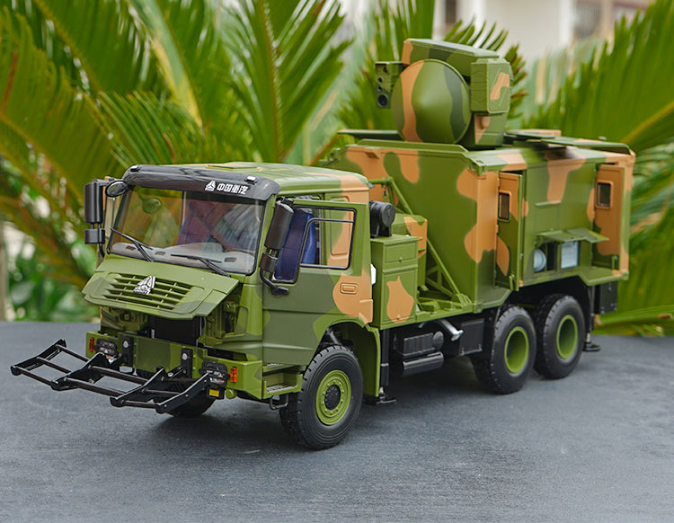 1:24 Sinotruk howo FW2 anti-aircraft fire control diecast military vehicles truck model 1:24 Sinotruk howo FW2 anti-aircraft fire control diecast military vehicles truck model