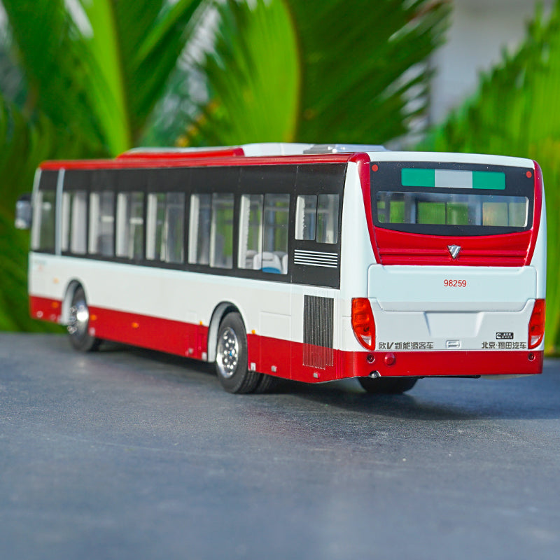 1:43 Foton Passenger Beijing hybrid bus model with small gift 1:43 Foton Passenger Beijing hybrid bus model with small gift