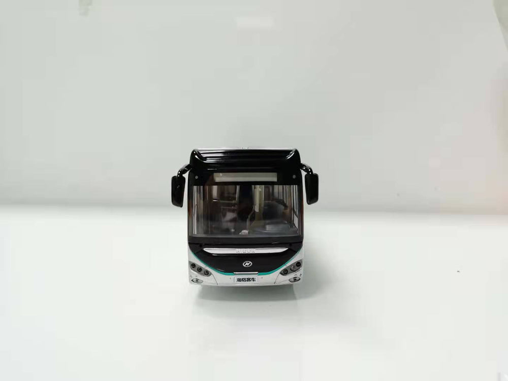 1:42 Original Suzhou Jinlong Higer Wei blue car model alloy new energy bus light version bus model 1:42 Original Suzhou Jinlong Higer Wei blue car model alloy new energy bus light version bus model