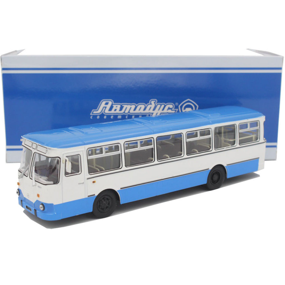 High quality 1/43 Russian Bus Sovetskii Avtobus Liaz-677M Diecast Blue model for gift, collection High quality 1/43 Russian Bus Sovetskii Avtobus Liaz-677M Diecast Blue model for gift, collection