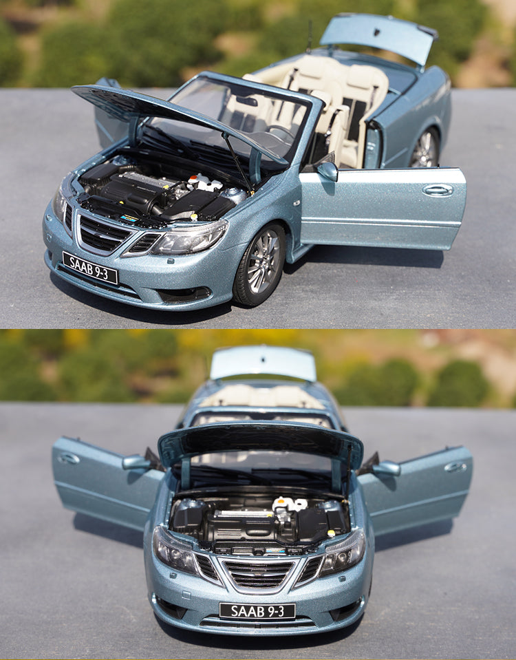 Original factory authentic 1:18 SAAB 9-3 Zinc alloy sports car model, diecast scale roadster car model for gift, collection Original factory authentic 1:18 SAAB 9-3 Zinc alloy sports car model, diecast scale roadster car model for gift, collection