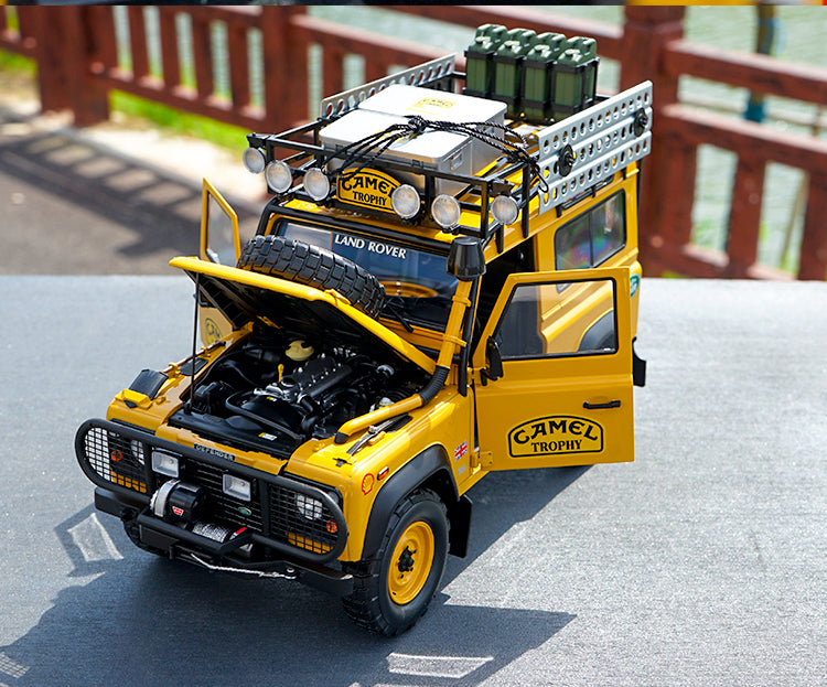 Almost Real 1/18 Land Rover Defender 90 110 CAMEL TROPHY Edition diecast car model with small gift