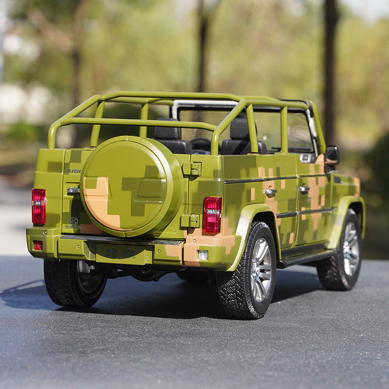 Original factory 1:18 BAIC Beijing  Jeep B80C BJ80J diecast military vehicle Parade car guide car alloy off-road vehicle model for gift Original factory 1:18 BAIC Beijing  Jeep B80C BJ80J diecast military vehicle Parade car guide car alloy off-road vehicle model for gift