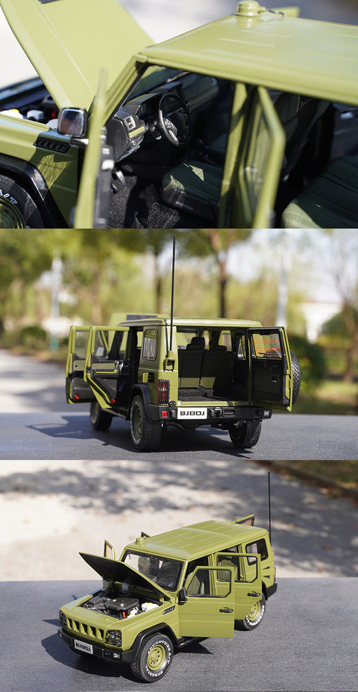 Original factory 1:18 BAIC Beijing  Jeep B80C BJ80J diecast military vehicle Parade car guide car alloy off-road vehicle model for gift Original factory 1:18 BAIC Beijing  Jeep B80C BJ80J diecast military vehicle Parade car guide car alloy off-road vehicle model for gift