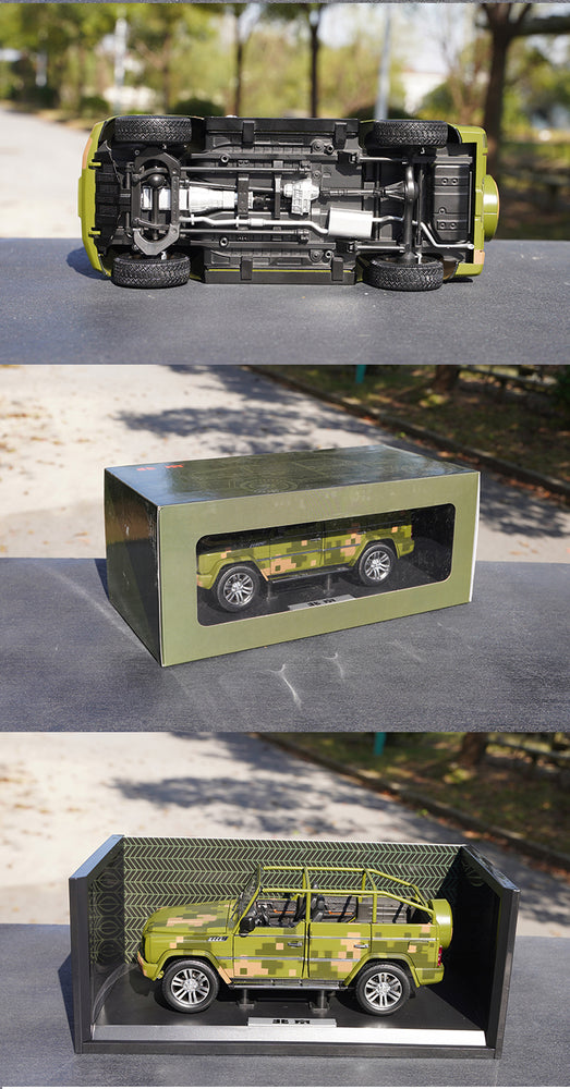 Original factory 1:18 BAIC Beijing  Jeep B80C BJ80J diecast military vehicle Parade car guide car alloy off-road vehicle model for gift Original factory 1:18 BAIC Beijing  Jeep B80C BJ80J diecast military vehicle Parade car guide car alloy off-road vehicle model for gift