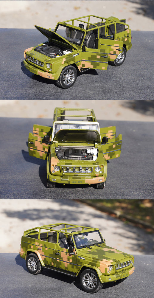 Original factory 1:18 BAIC Beijing  Jeep B80C BJ80J diecast military vehicle Parade car guide car alloy off-road vehicle model for gift Original factory 1:18 BAIC Beijing  Jeep B80C BJ80J diecast military vehicle Parade car guide car alloy off-road vehicle model for gift