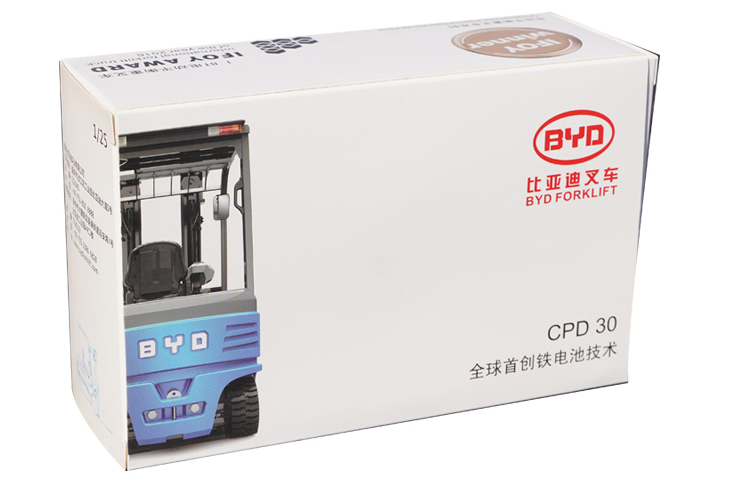 Original factory 1:25 BYD CPD 30 diecast electric forklift engineering machinery toy model for gift, toy Original factory 1:25 BYD CPD 30 diecast electric forklift engineering machinery toy model for gift, toy