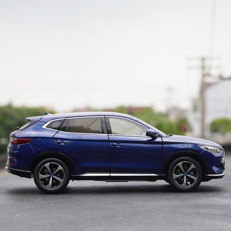 1:18 Original factory BYD Song PLUS DM-I 2022 Diecast car model Blue Color collectiable car models 1:18 Original factory BYD Song PLUS DM-I 2022 Diecast car model Blue Color collectiable car models