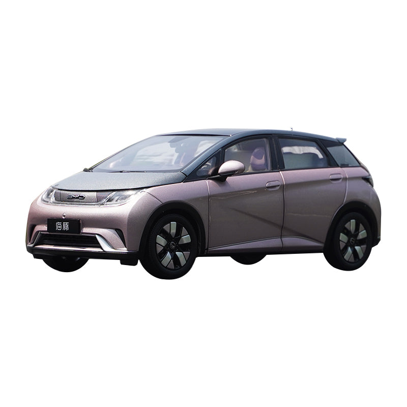1:18 original factory BYD dolphin 2021 pure electric car model alloy simulation model, pink car model 1:18 original factory BYD dolphin 2021 pure electric car model alloy simulation model, pink car model