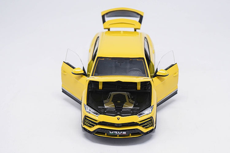 Original factory authentic Bburago 1:18 Lamborghini URUS yellow diecast car model with small gift Original factory authentic Bburago 1:18 Lamborghini URUS yellow diecast car model with small gift
