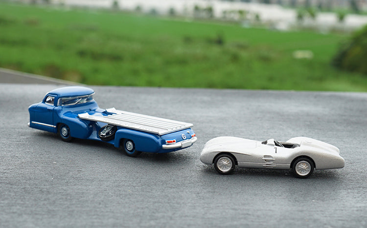 Original NOREV 1:64 Benz Blue Miracle diecast Truck model alloy Silver Arrow trailer BENZ alloy set car model Original NOREV 1:64 Benz Blue Miracle diecast Truck model alloy Silver Arrow trailer BENZ alloy set car model