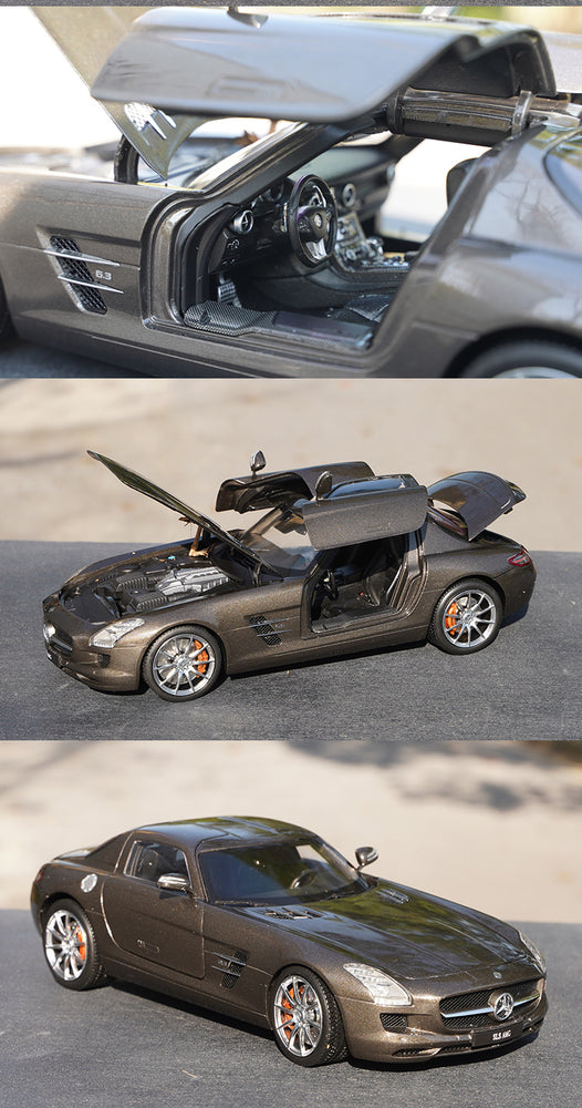 Original factory 1:18 GTA Benz SLS AMG diecast car model alloy sports car model for gift, toys, collection