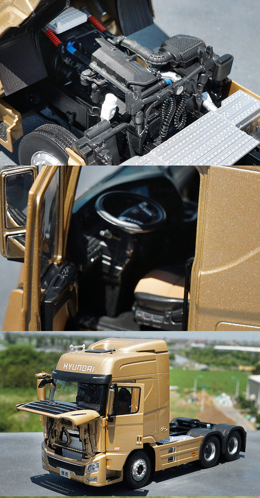 Original factory 1:24 HYUNDAI Chuanghu diecast tractor truck model for gift, toys Original factory 1:24 HYUNDAI Chuanghu diecast tractor truck model for gift, toys
