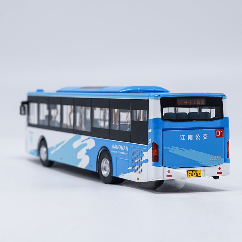 Blue-White 1:64 Scale NO.D1 Diecast Sunwin City Bus Model Blue-White 1:64 Scale NO.D1 Diecast Sunwin City Bus Model