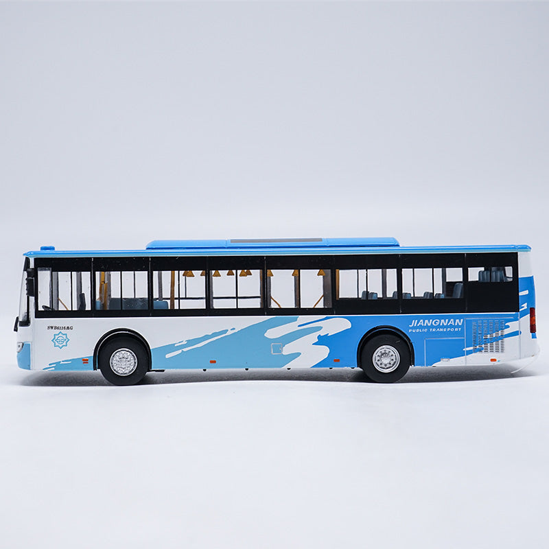 Blue-White 1:64 Scale NO.D1 Diecast Sunwin City Bus Model Blue-White 1:64 Scale NO.D1 Diecast Sunwin City Bus Model