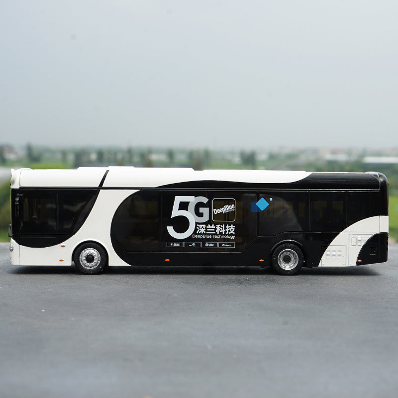 Original factory high quality deepblue technology 1:42 diecast White-Black AL Panda City Bus Model for gift, collection Original factory high quality deepblue technology 1:42 diecast White-Black AL Panda City Bus Model for gift, collection
