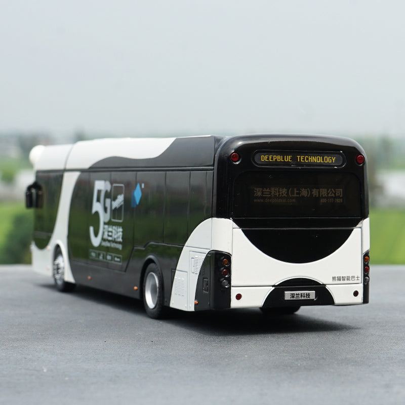 Original factory high quality deepblue technology 1:42 diecast White-Black AL Panda City Bus Model for gift, collection Original factory high quality deepblue technology 1:42 diecast White-Black AL Panda City Bus Model for gift, collection