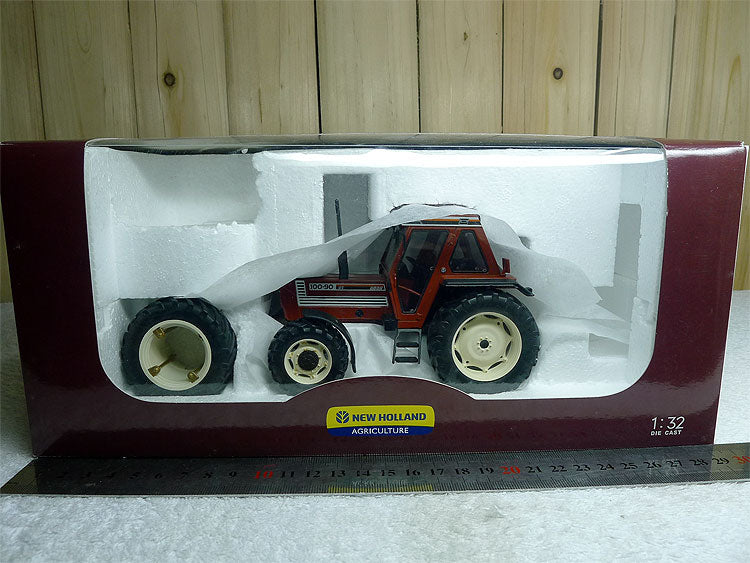 French REP 1:32 FIAT 100-90 Fiat New Holland six-wheeled agricultural vehicle Tractor model French REP 1:32 FIAT 100-90 Fiat New Holland six-wheeled agricultural vehicle Tractor model