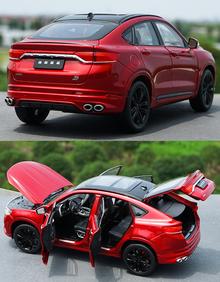 high quality alloy scale toy car miniature 1:18 Xingyue sports coupe Geely SUV diecast car model high quality alloy scale toy car miniature 1:18 Xingyue sports coupe Geely SUV diecast car model