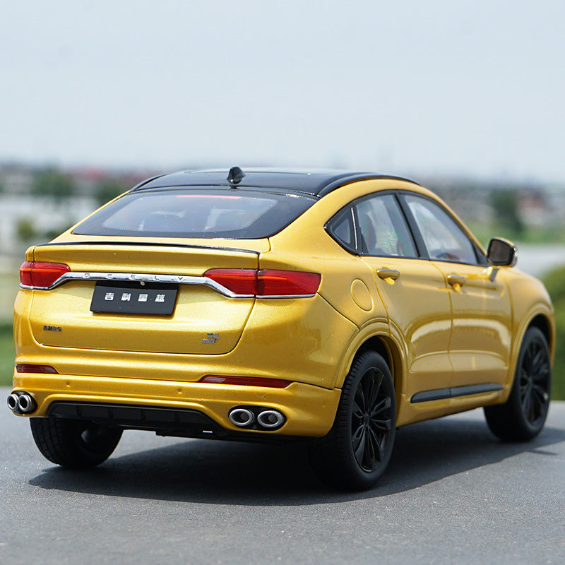 high quality alloy scale toy car miniature 1:18 Xingyue sports coupe Geely SUV diecast car model high quality alloy scale toy car miniature 1:18 Xingyue sports coupe Geely SUV diecast car model