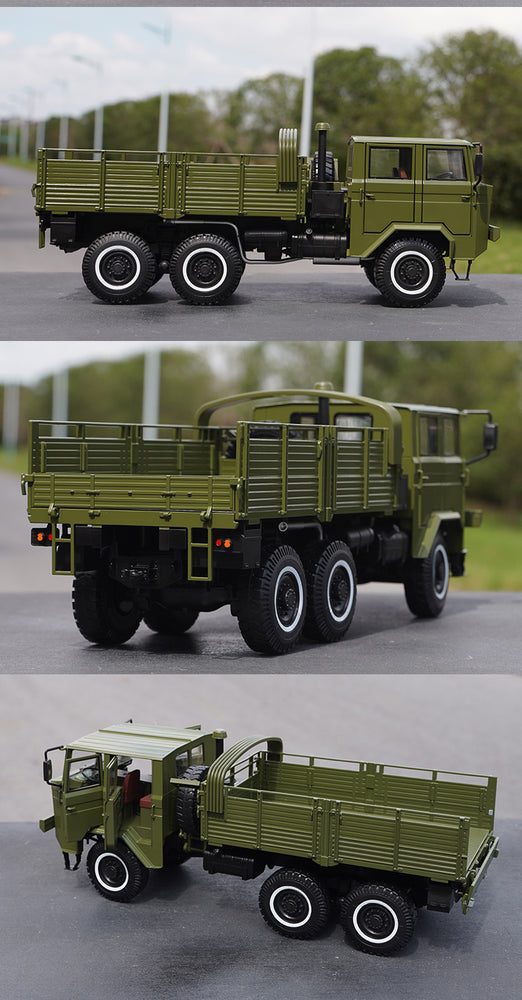 Original factory 1:24 Saic Hongyan CQ261 6×6 heavy military vehicle cross-country diecast truck alloy car model for gift, collection Original factory 1:24 Saic Hongyan CQ261 6×6 heavy military vehicle cross-country diecast truck alloy car model for gift, collection
