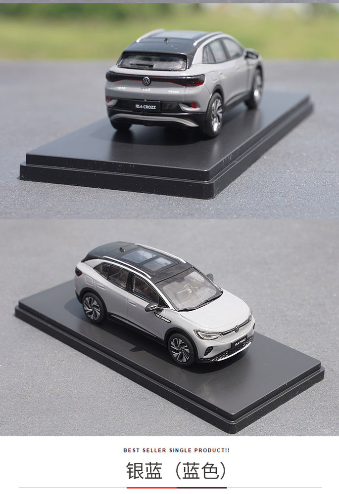 Original 1:43 VW ID.4 Crozz ID4 pure electric SUV Blue/red/grey diecast alloy simulation car model for toy, gift Original 1:43 VW ID.4 Crozz ID4 pure electric SUV Blue/red/grey diecast alloy simulation car model for toy, gift