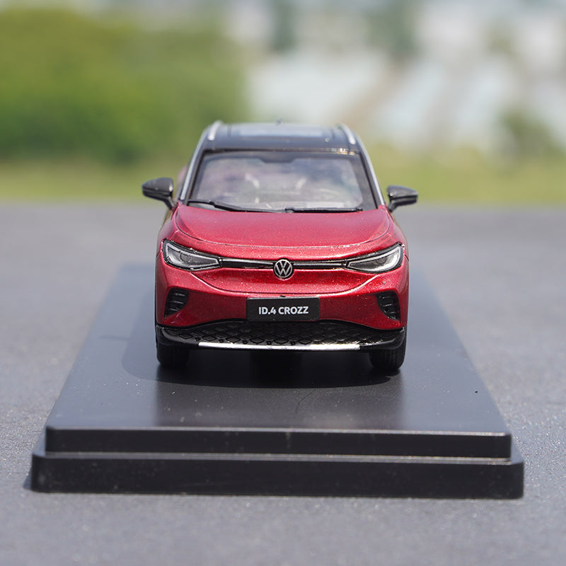 Original 1:43 VW ID.4 Crozz ID4 pure electric SUV Blue/red/grey diecast alloy simulation car model for toy, gift Original 1:43 VW ID.4 Crozz ID4 pure electric SUV Blue/red/grey diecast alloy simulation car model for toy, gift