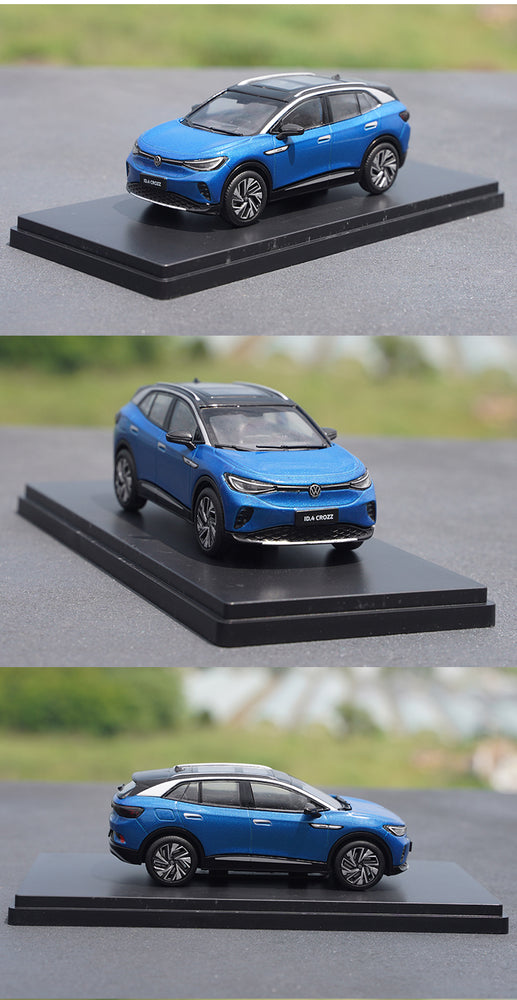 Original 1:43 VW ID.4 Crozz ID4 pure electric SUV Blue/red/grey diecast alloy simulation car model for toy, gift Original 1:43 VW ID.4 Crozz ID4 pure electric SUV Blue/red/grey diecast alloy simulation car model for toy, gift