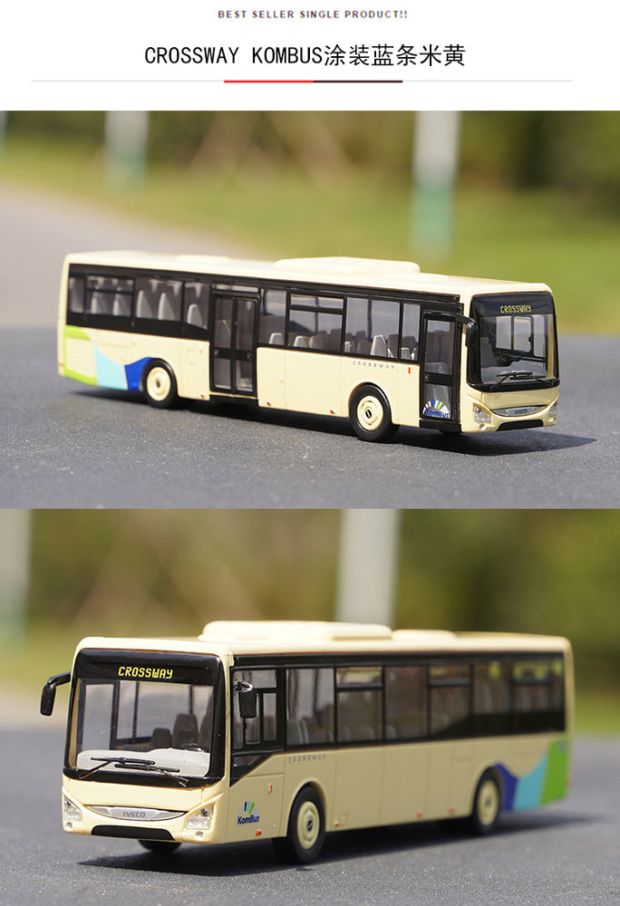 Original factory best sale 1:87 NOREV IVECO CROSSWAY URBANWAY BUS model for gift, toys