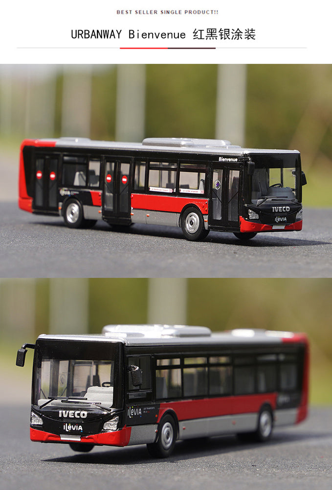 Original factory best sale 1:87 NOREV IVECO CROSSWAY URBANWAY BUS model for gift, toys