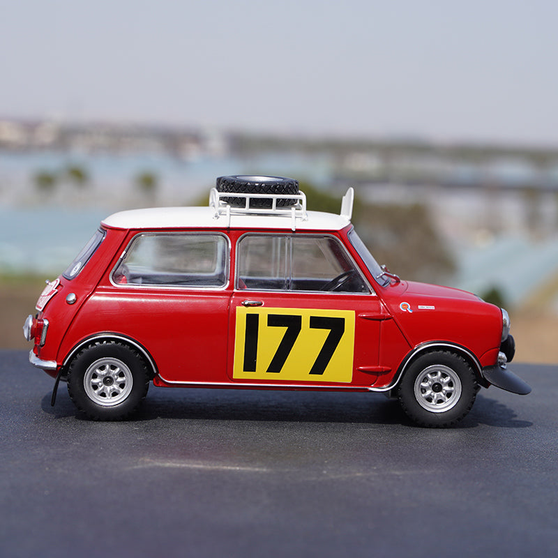Original factory 1:18 IXO Mini Bean Mini Cooper 177# Monte Carlo diecast racing alloy car model for promotion, gift Original factory 1:18 IXO Mini Bean Mini Cooper 177# Monte Carlo diecast racing alloy car model for promotion, gift