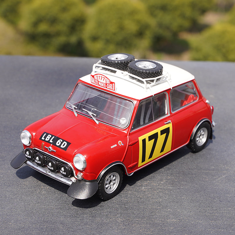 Original factory 1:18 IXO Mini Bean Mini Cooper 177# Monte Carlo diecast racing alloy car model for promotion, gift Original factory 1:18 IXO Mini Bean Mini Cooper 177# Monte Carlo diecast racing alloy car model for promotion, gift