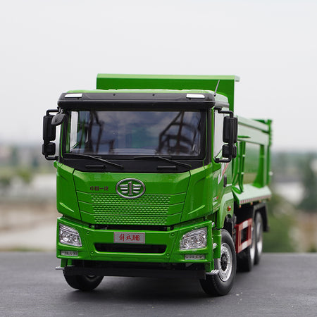 Original factory 1:24 FAW Qingdao Jiefang JH6 Diecast Dump truck model alloy slug truck vehicle models for gift, toy